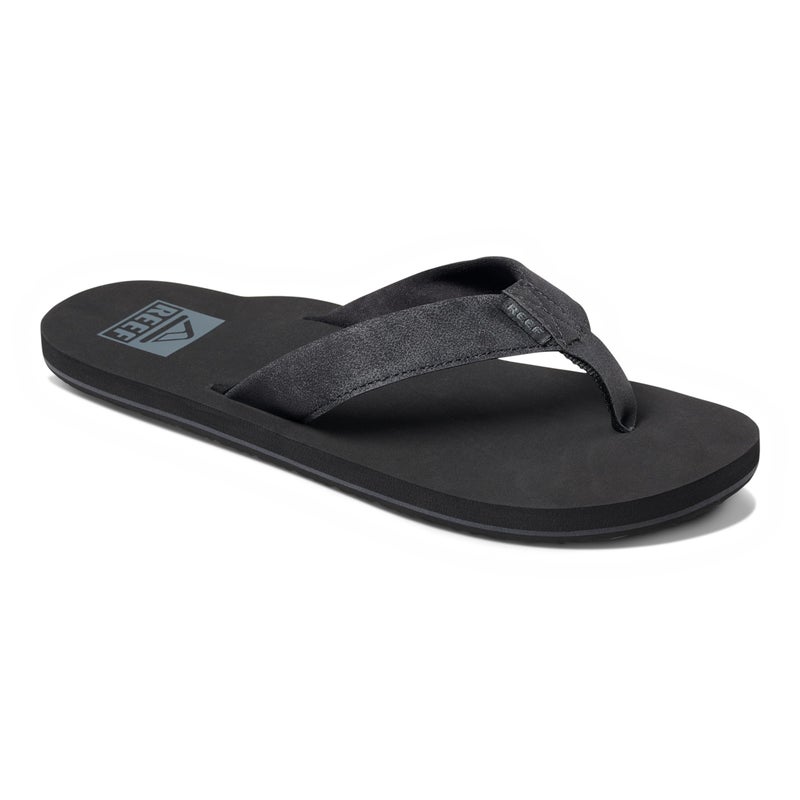 Reef Twinpin Mens Beach Flip Flop, Soft Cushion Footbed, Water Friendly, Black/Black, 10 - Image 3
